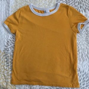yellow shirt